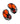 ヴィンテージ オレンジ ブラック ビジュー イヤリング/Vintage Orange Black Bijou Clip On Earrings
