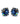 【USA輸入】ヴィンテージ EUGENE ブルー ブラック オーロラ ビジュー イヤリング/Vintage EUGENE Blue Black Aurora Bijou Clip On Earrings