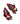 【USA輸入】ヴィンテージ JULIANA ガーネットレッド ビジュー イヤリング/Vintage JULIANA Garnet Red Bijou Clip On Earrings