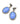 【ドイツ買付】ヴィンテージ SEIBOTH フォゲットミーノット カボションガラス ピアス/Vintage SEIBOTH Forget-me-not Cabochon Glass Post Earrings