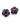 【ドイツ買付】ヴィンテージ SEIBOTH パープル ガラス イヤリング/Vintage SEIBOTH Purple Glass Clip On Earrings