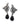 【ドイツ買付】ヴィンテージ SEIBOTH ブラック ガラス イヤリング/Vintage SEIBOTH Black Glass Clip On Earrings