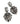 【ドイツ買付】ヴィンテージ SEIBOTH クリア ビジュー イヤリング/Vintage SEIBOTH Clear Bijou Clip On Earrings