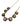 【USA輸入】 ヴィンテージ LIZ CLAIBORNE コンフェッティ グリッター ネックレス/Vintage LIZ CLAIBORNE Confetti Glitter Necklace