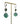【ドイツ買付】ヴィンテージ SEIBOTH マーブル ガラス ピアス/Vintage SEIBOTH Marble Glass Dangle Earrings