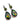 【ドイツ買付】ヴィンテージ SEIBOTH レインボー ガラス ピアス/Vintage SEIBOTH Rainbow Glass Dangle Earrings
