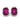 【ドイツ買付】ヴィンテージ SEIBOTH マゼンタ クリア ガラス イヤリング/Vintage SEIBOTH Magenta Glass Clip On Earrings