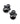 【ドイツ買付】ヴィンテージ SEIBOTH ガンメタル スフィア イヤリング/Vintage SEIBOTH Gunmetal Sphere Clip On Earrings
