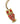【USA輸入】ヴィンテージ ミミズク レッド カボション ネックレス/Vintage Owl Red Cabochon Necklace