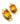 【USA輸入】ヴィンテージ トパーズ ガラス イヤリング/Vintage Topaz Glass Clip On Earrings
