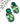 【USA輸入】ヴィンテージ グリーン ラインストーン イヤリング/Vintage Green Rhinestones Clip On Earrings