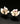 【USA輸入】ヴィンテージ フロレンザ ホワイト ローズ イヤリング/Vintage FLORENZA White Rose Clip On Earrings