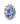 【USA輸入】ヴィンテージ VOGUE シノワズリ ブルー フラワー リング/Vintage VOGUE Chinoiserie Blue Flower Ring