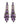 【USA輸入】ヴィンテージ パープル ラインストーン ピアス/Vintage Purple Rhinestones Dangle Post Earrings