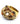 【USA輸入】ヴィンテージ アンバー ストーン カクテル リング/Vintage Amber Rhinestones Cocktail Ring