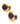 【USA輸入】 ヴィンテージ トリファリ ダークプラム イヤリング/Vintage Crown TRIFARI Dark Plum Clip On Earrings
