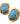 【USA輸入】ヴィンテージ ターコイズブルー カボション イヤリング/Vintage Turquoise Cabochon Clip On Earrings
