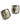 【カナダ輸入】ヴィンテージ ANNE KLEIN スモークグレー イヤリング/Vintage ANNE KLEIN Smoky Gray Clip On Earrings