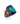【USA輸入】ヴィンテージ WEST GERMANY オーロラストーン リング/Vintage WEST GERMANY Aurora Glass Stone Ring