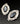 【USA輸入】ヴィンテージ ホワイティング&デイビス ブラック イヤリング/Vintage WHITING & DAVIS BlackClip On Earrings