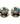 【USA輸入】ヴィンテージ エナメル フラワー イヤリング/Vintage Cloisonne Flower Clip On Earrings