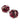 【USA輸入】ヴィンテージ ガーネットレッド ピンク オーロラ イヤリング/Vintage Garnet Red Pink Aurora Clip On Earrings