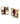 【USA輸入】ヴィンテージ レッド ビジュー スクエア イヤリング/Vintage Red Bijou Square Clip On Earrings
