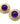 【USA輸入】ヴィンテージ パープル カボション イヤリング/Vintage Purple Cabochon Clip On Earrings