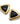 【USA輸入】ヴィンテージ ブラック トライアングル イヤリング/Vintage Black Triangle Clip On Earrings