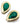 【USA輸入】ヴィンテージ マラカイト ストーン イヤリング/Vintage Malachite Stone Clip On Earrings