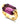 【USA輸入】ヴィンテージ 18KT H.G.E パープルストーン リング/Vintage 18KT H.G.E Purlple Stone Ring
