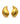【USA輸入】ヴィンテージ KJL マットゴールド アブストラクト イヤリング/Vintage KJL Matte Gold Abstract Clip On Earrings
