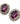 【USA輸入】ヴィンテージ アメジストパープル ラインストーン イヤリング/Vintage Amethyst Rhinestones Clip On Earrings