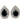 【USA輸入】ヴィンテージ ブラック クリア ラインストーン イヤリング/Vintage Black Clear Stones Clip On Earrings
