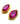 【フランス輸入】ヴィンテージ SPHINX マゼンタ ビジュー イヤリング/Vintage SPHINX Magenta Bijou Clip On Earrings