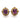 【USA輸入】ヴィンテージ CORO パープルビジュー フローラル  イヤリング/Vintage CORO Purple Bijou Floral Screw Back Earrings