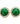 【USA輸入】ヴィンテージ エメラルドグリーン チャネルセット イヤリング/Vintage Emerald Channel Set Clip On Earrings