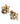 【カナダ輸入】ヴィンテージ ヴァンドーム ブラウン ラインストーン イヤリング/Vintage VENDOME Brown Rhinestones Clip On Earrings