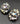 【USA輸入】ヴィンテージ オーロラ ラインストーン イヤリング/Vintage Aurora Rhinestones Clip On Earrings