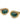 【USA輸入】ヴィンテージ グリーン キャッツアイ ガラス カフリンクス/Vintage Green Cat's Eye Glass Cuff Links
