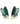【USA輸入】ヴィンテージ リスナー フォレストグリーン リーフ イヤリング/Vintage LISNER Forest Green Leaf Clip On Earrings
