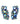 【USA輸入】ヴィンテージ ブルーオーロラ ラインストーン イヤリング/Vintage Blue Aurora Rhinestones Clip On Earrings