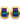 【USA輸入】 ヴィンテージ TMトリファリ マルチカラー イヤリング/Vintage TM TRIFARI Multi Color Clip On Earrings