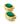 【USA輸入】ヴィンテージ アリス・キャヴィネス グリーン イヤリング/Vintage ALICE CAVINESS Green Clip On Earrings