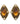 【USA輸入】ヴィンテージ アンバー パール カボション ピアス/Vintage Amber Pearl Cabochon Post Earrings