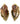 【USA輸入】ヴィンテージ ブラウンストーン 原石 イヤリング/Vintage Raw Brown Stone Clip On Earrings
