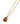 【ドイツ買付】ヴィンテージ SEIBOTH アンバー フォイルガラス ネックレス/Vintage SEIBOTH Amber Foil Glass Necklace
