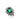 【ドイツ輸入】ヴィンテージ SEIBOTH エメラルドグリーン フラワー リング/Vintage SEIBOTH Emerald Flower Ring