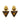 【ドイツ買付】ヴィンテージ SEIBOTH アンバー トライアングル ガラス イヤリング/Vintage SEIBOTH Amber Triangle Glass Clip On Earrings