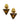 【ドイツ買付】ヴィンテージ SEIBOTH アンバー トライアングル ガラス イヤリング/Vintage SEIBOTH Amber Triangle Glass Clip On Earrings